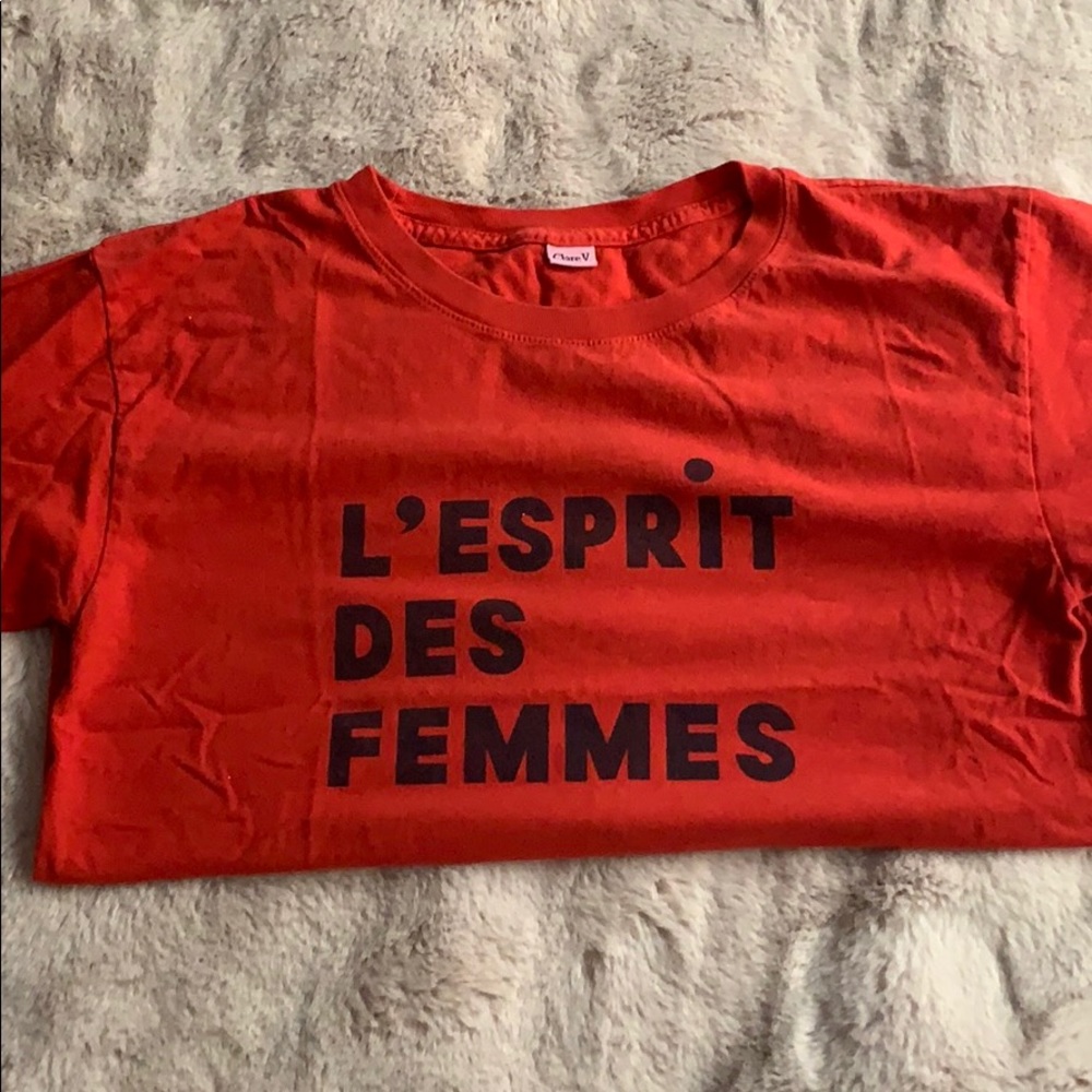 ANTHROPOLOGIE FRENCH T SHIRT